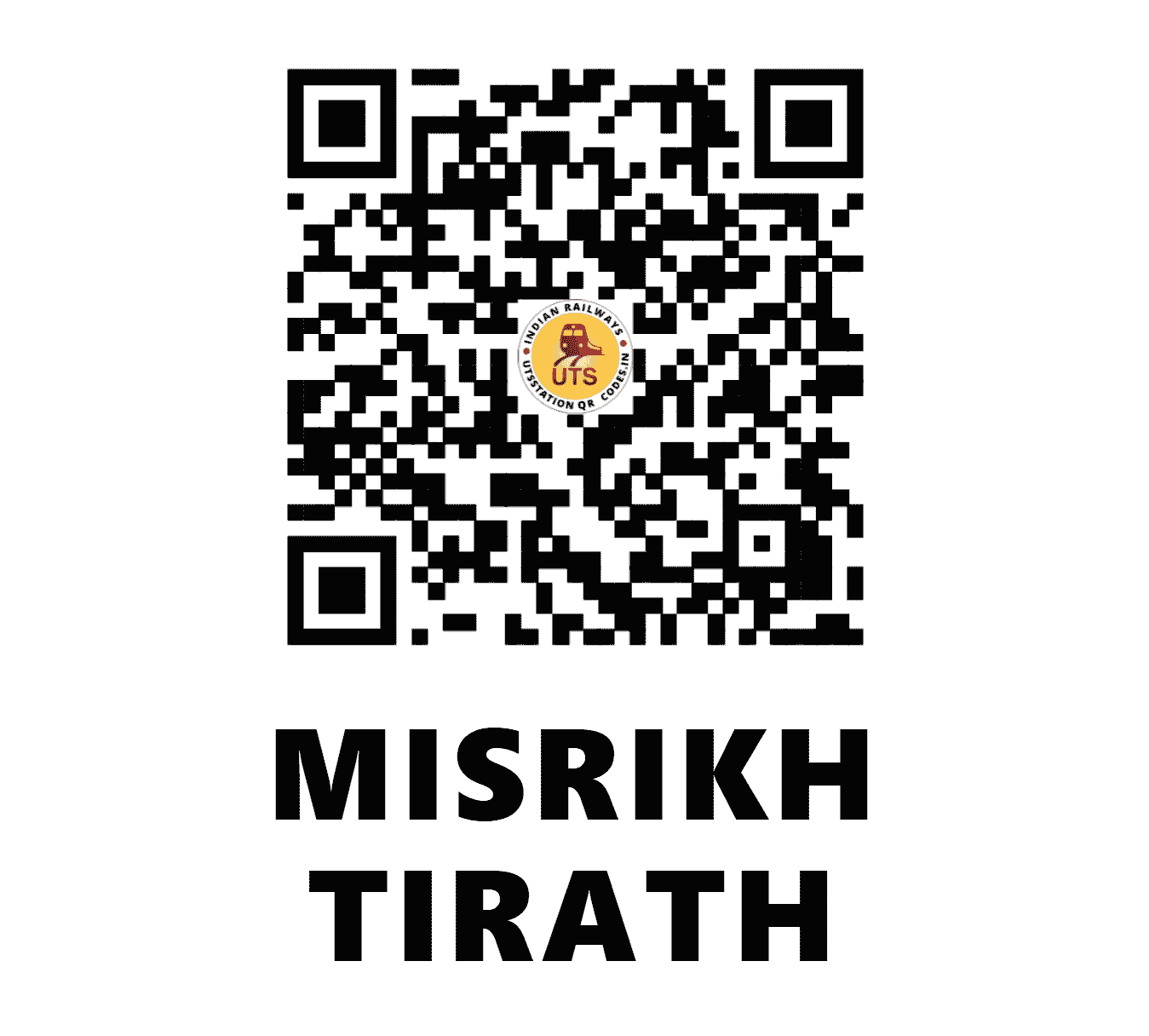 UTS QR Code for MISRIKH TIRATH - MSTH - NR (UTTAR PRADESH)